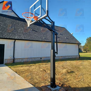 Cerceau de <span class=keywords><strong>basket</strong></span>-ball extérieur à hauteur réglable avec panneau en verre trempé et <span class=keywords><strong>filet</strong></span> pour l'école et le jeu des enfants - Product Image 5