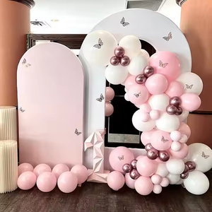 Arco Perforato con Motivi su Entrambi i Lati, Design Pieghevole Rimovibile, Altezza 7-8 Piedi, Larghezza 4-5 Piedi, Coperture in Tessuto Elastico per Eventi - Lujing - Product Image 2