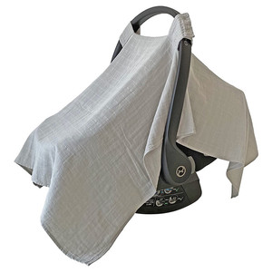 Funda de seguridad <span class=keywords><strong>para</strong></span> asiento de bebé, cubierta <span class=keywords><strong>para</strong></span> cesta de cochecito, gasa de algodón, transpirable, a prueba de viento, <span class=keywords><strong>protector</strong></span> <span class=keywords><strong>solar</strong></span>, talla única, diseño de dibujos animados - Product Image 3