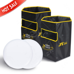 Bay đĩa quăng Dunk trò chơi thiết lập 2 frisbees và 1 lưới Mang trường hợp cho tailgating & Sân sau thể thao & giải trí - Product Image 1