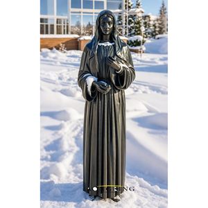 Estatua de la Virgen de <span class=keywords><strong>Guadalupe</strong></span>, Escultura Religiosa, Estatua de María en Bronce, Escultura de Latón de Tamaño Real para Iglesia - Product Image 2