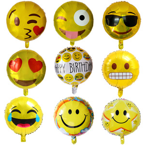 Palloncini in Foil da 18 Pollici con Varie Espressioni, Decorazioni per Feste, Palloncini Divertenti Galleggianti per Compleanni dei Bambini - Product Image 1