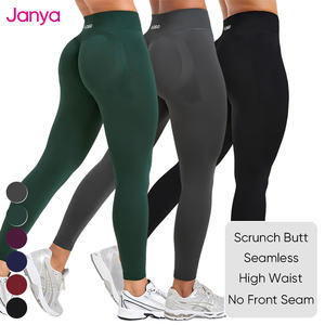 Janya Groothandel Dames Leggings Sexy Butt Lift Sport Leggings Hoge Taille Stretch Gym Fitness Broeken Dames Naadloze Yoga Leggings - Product Image 1