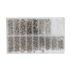 Juego de tornillos metálicos <span class=keywords><strong>para</strong></span> <span class=keywords><strong>gafas</strong></span> de 12/18 rejillas con tornillos <span class=keywords><strong>para</strong></span> puente nasal y tuercas, accesorios <span class=keywords><strong>para</strong></span> <span class=keywords><strong>gafas</strong></span> - Product Image 4