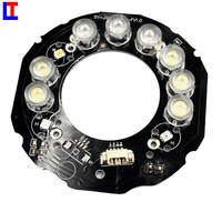 Clignotant uv led anneau pcb carte de circuit électronique pour lampe de poche torche caméra pcb fabricant de carte smd 5730 puce pcba 14
