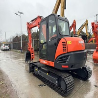 Excavadora Compacta Original Japonesa de 8 Toneladas, Modelo Kubota KX080-4 CE EPA, Ahorradora de Combustible, para Construcción Agrícola y Paisajismo