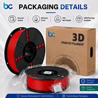 Filamento PLA Estándar Becreative de 1.75mm y 0.02mm, Bobina de 1kg, Consumibles Universales para Impresora 3D FDM, Moldeo de Alta Resistencia y Bajo Olor