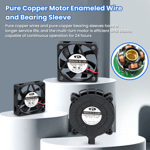 Ventilateur axial CC personnalisé à haut débit d'air 5,28 CFM 6,0 mmH2O 40x40x10 mm 4000 tr/min pour solution de refroidissement de la console centrale de voiture - Product Image 3