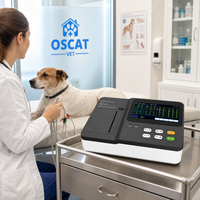 Appareil ECG vétérinaire OSCAT, enregistreur thermique 3 canaux, appareil ECG 12 dérivations pour animaux, enregistreur ECG numérique pour animaux, équipement vétérinaire
