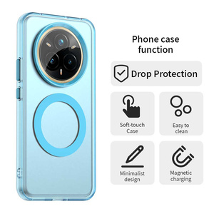 Funda Magnética de Color Caramelo para Teléfono Móvil, Cubierta Mate de PC + TPU a Prueba de Golpes para <span class=keywords><strong>Realme</strong></span> 15T/14 <span class=keywords><strong>Pro</strong></span> Lite/14 <span class=keywords><strong>Pro</strong></span> +/14x/13 - Product Image 4
