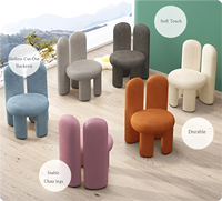 Chaise de chambre à coucher au design moderne et épuré, style crème, chaise de salon