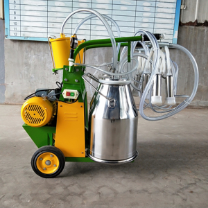 <strong>Farm</strong> Equipment Stainless Single Bucket Cow <strong>Milking</strong> <strong>Machine</strong> with 25L Stainless Milk Bucket - Product Image 3