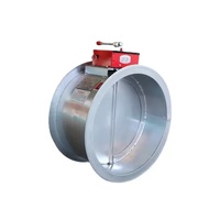 XINBO Industriel Vanne papillon anti-incendie galvanisée à actionnement électrique pour évacuation de fumée, série FHF-W, argentée