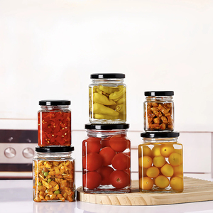 Frascos Cuadrados de Vidrio para Almacenamiento de 100ml-730ml, Impresión Personalizada, Herméticos, Libres de BPA, para Miel, Conservas, Salsas, <span class=keywords><strong>Especias</strong></span>, Nueces - Product Image 2