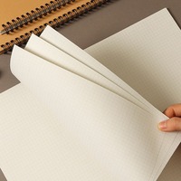 Großhandel Schule Briefpapier Artikel Benutzer definierte A5 B5 Werbe 350g Kraft papier Abdeckung Spiral Notebook für Studenten