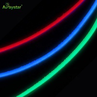 Lampu Neon Fleksibel Super Tipis 5*5mm 3 Sisi Bercahaya 24V IP67 Tahan Air Silikon LED Neon Flex