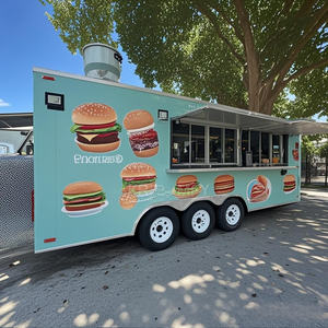 Camion de restauration mobile 2025 Street Van Kiosks avec cuisine, remorque de concession alimentaire, Foodtruck américain pour l'Allemagne - Product Image 2