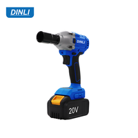Clé à chocs sans fil industrielle DINLI DL-04 20V Li-Ion rechargeable, moteur sans balais, couple maximal 320 N.m, 1200 tr/min, 18+1 réglages de couple