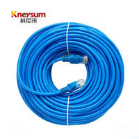 Cable de Red Kneysum RJ45 Ethernet CAT6/CAT6a, Aluminio FTP, Conductor Sólido de 8 Hilos, Cable de Conexión de 1m-5m