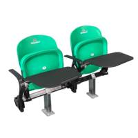 Stunity – siège de stade pliable en plastique HDPE yankee auto tip-up fixe protégé contre les UV