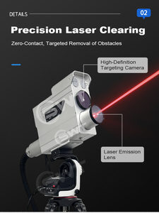 Machine de débroussaillage laser à fibre SWT 500W 1000W pour la débroussaillage des branches d'arbres sur les lignes électriques, haute précision - Product Image 2