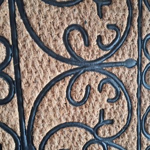 แผ่นยางรองหลังทอ Tuffscrape แผ่นใยมะพร้าวลายทางทำด้วยมือเป็นมิตรต่อสิ่งแวดล้อมกันลื่นสำหรับใช้งานกลางแจ้งในร่ม - Product Image 1