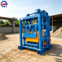 Machine semi-automatique de fabrication de blocs de béton QT40-2, équipement de moulage de briques en ciment pour la production de briques creuses, pleines et de pavés