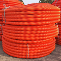 Conducto Óptico Corrugado de HDPE de 7 Vías, Alta Resistencia, Flexible y Ecológico, Directo de Fábrica, con 7 Subconductos para Cableado de Telecomunicaciones