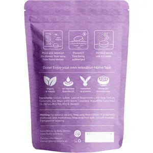 Aroma Organik Alami Tubuh Mengembalikan Steamer Shower Lavendel Shower Steamer Aromaterapi Label Pribadi