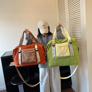 Custom Multi-color Nylon Fitness <b>Bag</b> Large Capacity Hand <b>Bag</b> Dry Wet Separation Shoe <b>Bag</b> Travel Tote Weekender <b>Overnight</b> <b>Bag</b> - Product Image 1