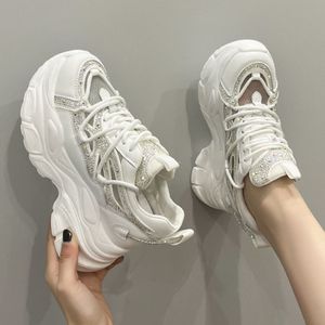 Chaussures décontractées à plateforme avec strass pour femme, modèle 2025, baskets tendance pour femme - Product Image 4