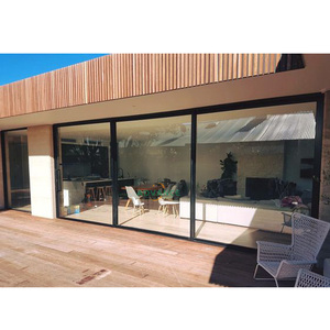 Véranda en aluminium personnalisée porte coulissante double verre trempé fenêtres et portes avec rail porte coulissante à vendre - Product Image 5