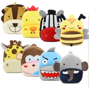 Nieuwe Kawaii Gevulde Pluche Kids Baby Peuter Schooltassen Rugzak Kleuterschool Schooltas Voor Meisjes Jongens 3D Cartoon Dier Rugzak