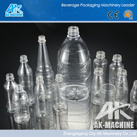 Machine de soufflage de bouteilles en plastique PE/PET semi-automatique 4-6L avec PLC et composants pour bouteilles de gallon