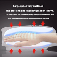 Private Label Tragbarer Tragbarer Luftkompressions-Wärme-Vibrations-Handmassager Typ-C Leiser Finger-Handflächen-Massager