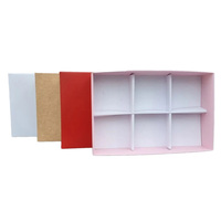 Boîte d'emballage de chocolat pour brownies à couvercle transparent IMEE 1/2/3/4/6 cavités avec inserts