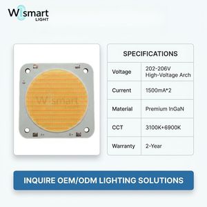 Puce LED COB 6060 bicolore 600W (300W+300W) pour éclairage de film, blanc réglable 3100K <span class=keywords><strong>6900K</strong></span>, IRC 95 97, source lumineuse OEM haute puissance - Product Image 4