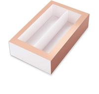 6/8/10 Gitter Macaron Packpapier Hochzeits feier Geschenk boxen Pralinen Cookie Packbox Macaron Boxen