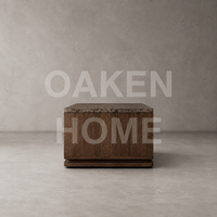 Table basse en bois de chêne OAKEN, design moderne et luxueux, table basse ouverte avec base en bois massif, meubles pour la maison
