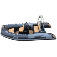 Oferta Especial: Bote Semirrígido RIB360C de 12 pies de Alta Velocidad, con Casco de Fibra de Vidrio e Inflable de Hypalon, para Paseos Diarios