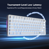 Clavier mécanique sans fil FC75 PRO à trois modes avec bouton intelligent, latence ultra-faible, taux de polling ultra-élevé, disposition 75 %, 80 touches