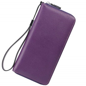 Custom Women's <b>RFID</b> <b>Blocking</b> Leather Zip Around <b>Wallet</b> Large Phone Holder Clutch Travel Purse Wristlet - Product Image 4