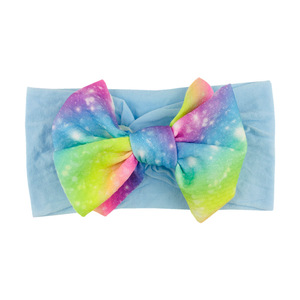 Cute Elastic <strong>Baby</strong> Bow <strong>Headband</strong> Soft Colorful Fabric <strong>Headband</strong> Sweet Floral <strong>Print</strong> <strong>Headbands</strong> for <strong>Babies</strong> - Product Image 5