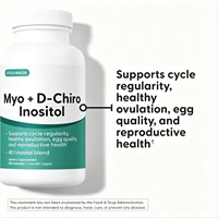 Complément alimentaire végétalien sans OGM pour la santé ovarienne et l'équilibre hormonal, Myo-Inositol + D-Chiro-Inositol, rapport 40:1