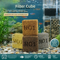 Matériau filtrant pour aquarium, briques carrées nano, maison pour bactéries de nitrification