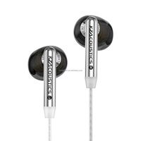 Earbud Musik Berkabel KZ Duet Original 2DD Driver Respon Frekuensi Lebar 20-40000Hz Ringan Warna Hitam Putih