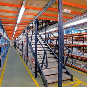 Soffitta mezzanino in acciaio fibbia Loft portatile scale scaffali Multi-livello Rack di stoccaggio sistemi per la conservazione del pavimento