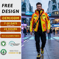 Blouson Bomber Technique en Toile pour Homme, Marque Privée OEM ODM, Haute Visibilité Réfléchissante, Vêtement d'Extérieur Urbain Performant