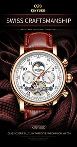 Montre pour homme tendance <span class=keywords><strong>2023</strong></span>, montres mécaniques J082, cuir <span class=keywords><strong>de</strong></span> luxe, livraison rapide, logo personnalisé - Product Image 6