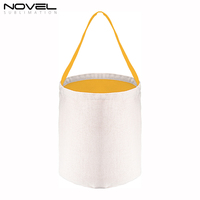 NOVELSUB Sacs cadeaux vierges colorés pour sublimation, personnalisables DIY, en coton et lin, paniers de Pâques colorés, sacs à bonbons vierges pour impression par transfert thermique